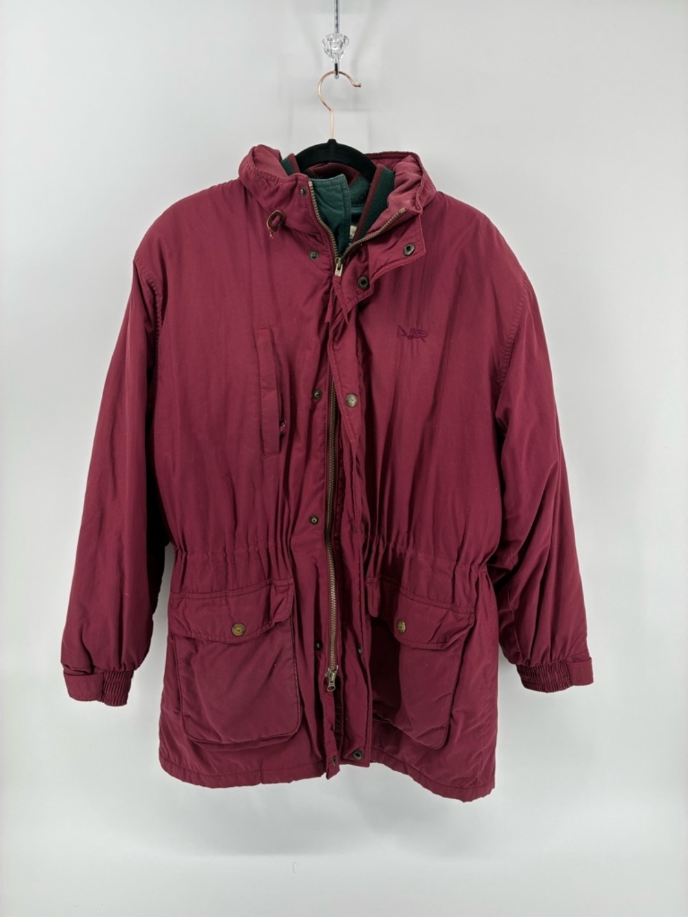 Northern Reflections Maroon Ski Jacket with Removable Quilted Jacket Liner